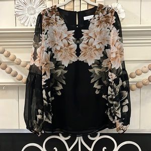Calvin Klein floral blouse